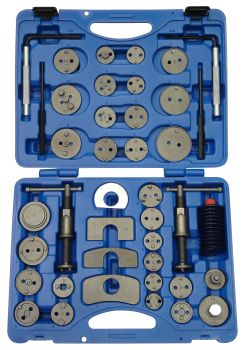 FAMEX 14515 Bremskolben-R�cksetz Satz mit 30 Adaptern und 2 Drehspindeln R+L, 41-teilig