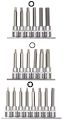 Bit Eins�tze Sparset f�r Torx-, XZN-, und Inbus-Schrauben 20-tlg