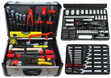 FAMEX 723-47 Universal Tool Kit with Socket-set, 130-/ Total 170-pcs. - Kopie