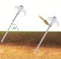 Preview: FAMEX 24x schraubbare Zeltheringe, leuchtend, aus robustem Stahl–Mit Gewinde für Camping, Zelte & Outdoor