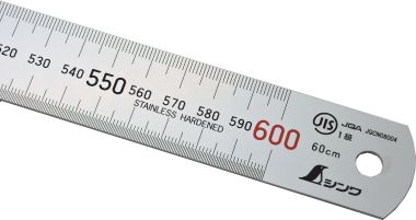 Shinwa 13021 Stainless steel ruler 60cm - 0,5mm scale- by Famex 12518
