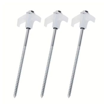 FAMEX 24x schraubbare Zeltheringe, leuchtend, aus robustem Stahl–Mit Gewinde für Camping, Zelte & Outdoor