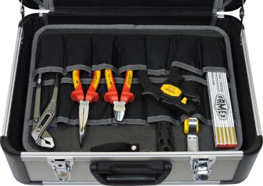 Kunststoff Werkzeugkoffer 10 Zoll Zweilagig – Robuster Aufbewahrungskoffer Für Bohrmaschine & Handwerkzeuge