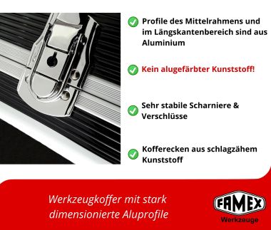 Qualität des Werkzeugkoffers