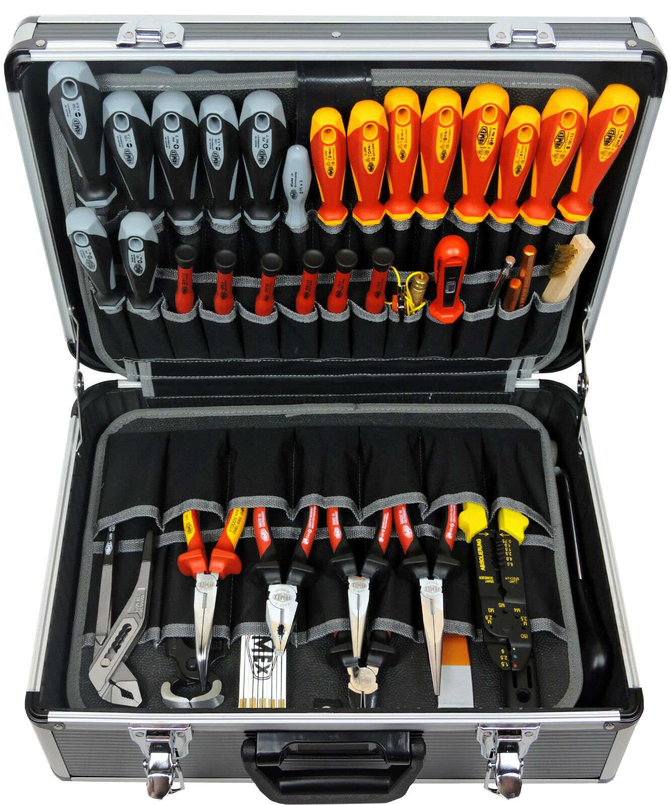 Werkzeuge günstig online kaufen mit Alu - Paletten FAMEX mit Werkzeugkoffer (leer) 440-L 2 Einstecktaschen 56