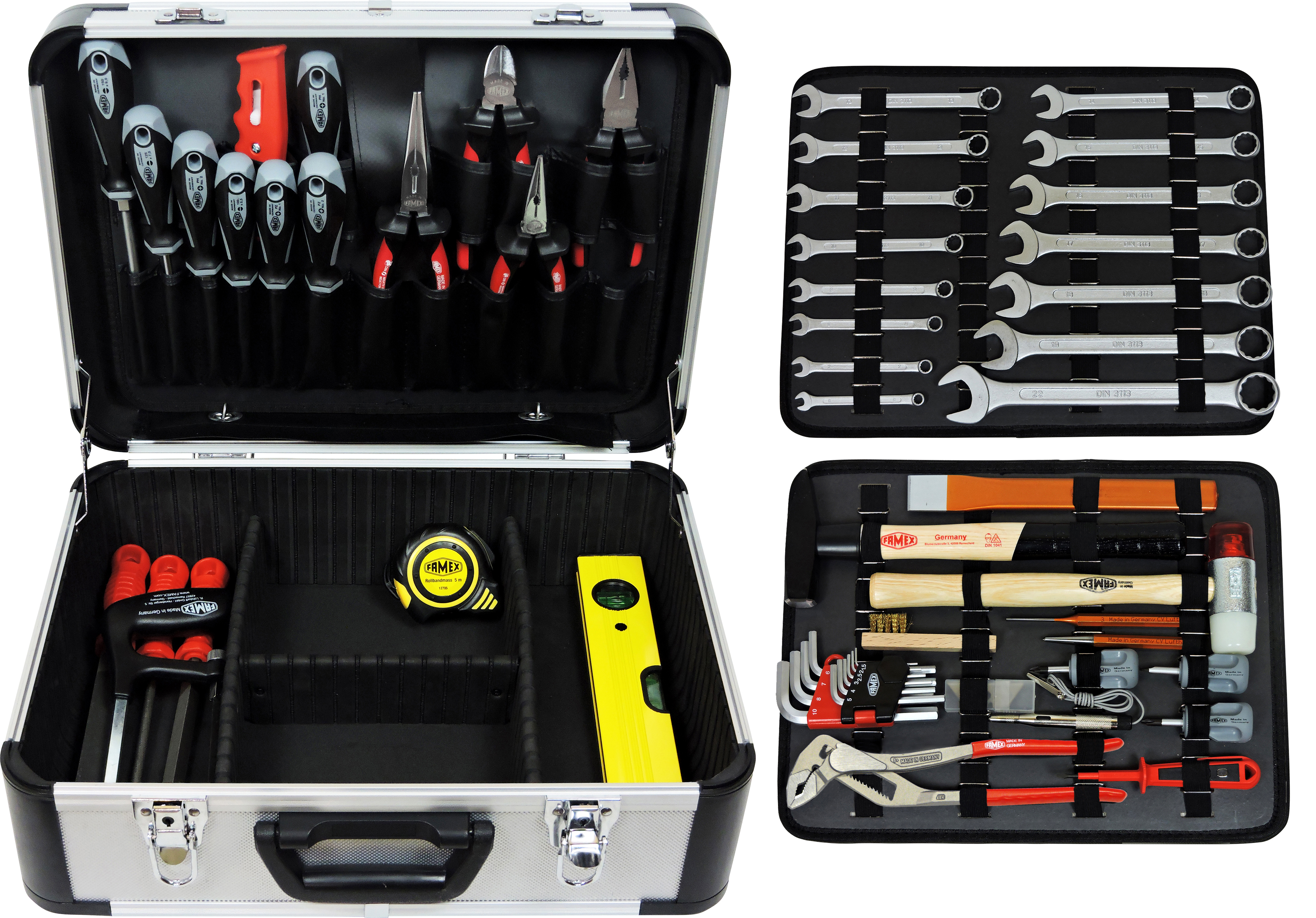 Werkzeuge günstig online kaufen - FAMEX 716-09 Mechaniker  Werkzeugkoffer-Komplettset mit High-End Werkzeugbestückung und 174-tlg.  Steckschlüsselsatz 4-32mm