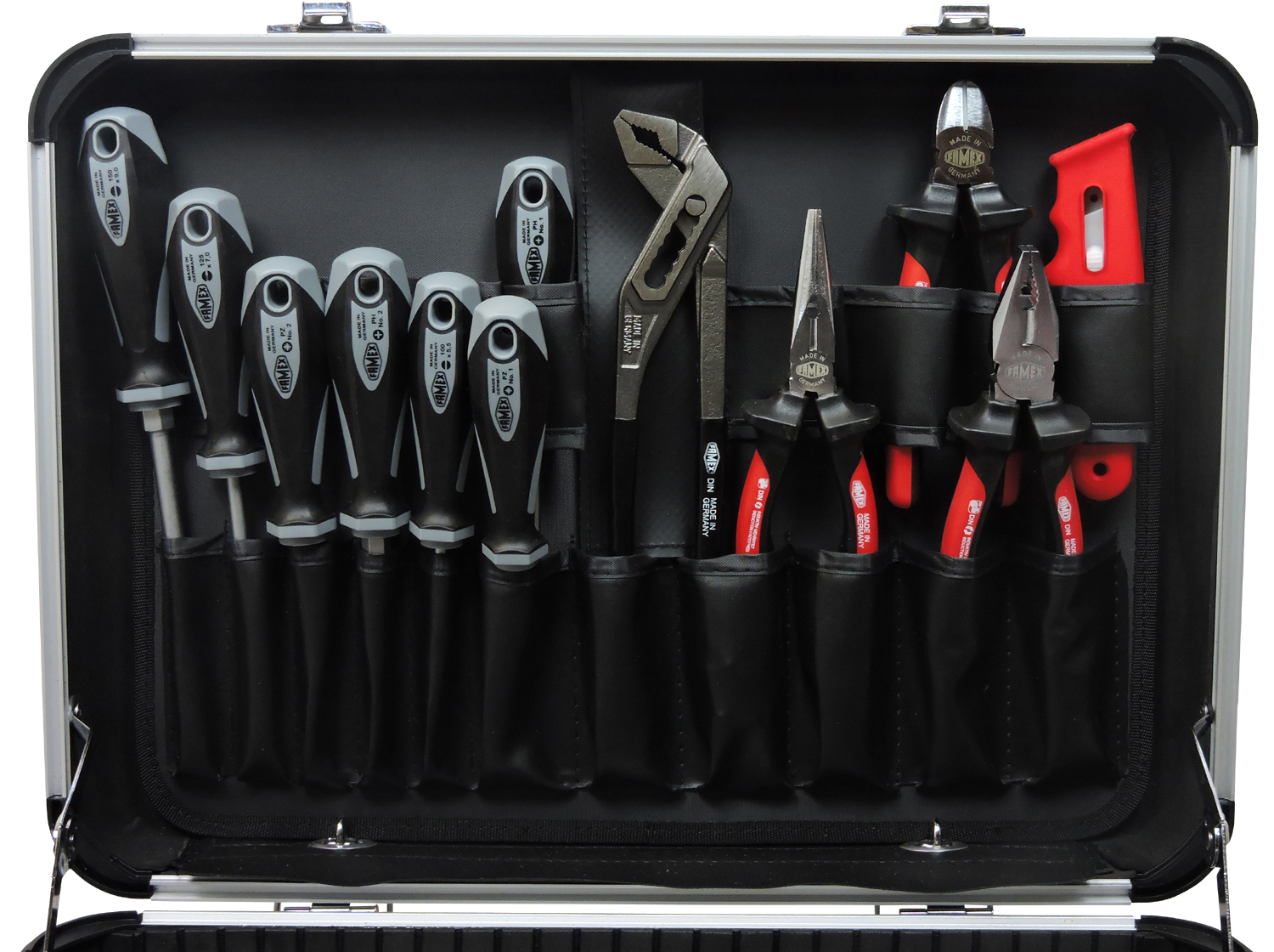 günstig gefüllt Werkzeug kaufen - FAMEX Werkzeuge High Qualität End online 728-84 Werkzeugkoffer mit in