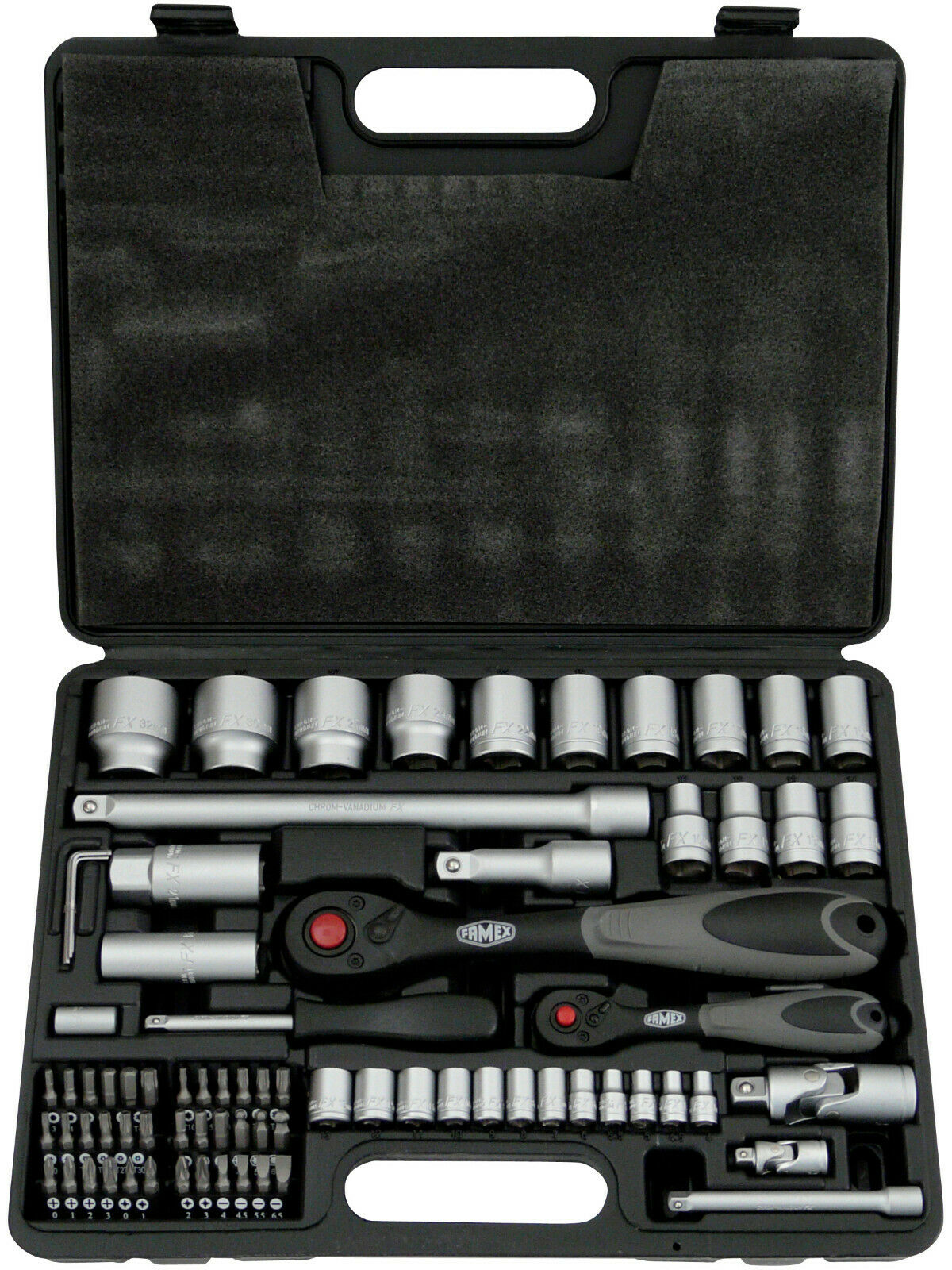Werkzeuge günstig online kaufen - mit und 744-48 Werkzeugkoffer FAMEX bestückt Steckschlüsselsatz Werkzeug
