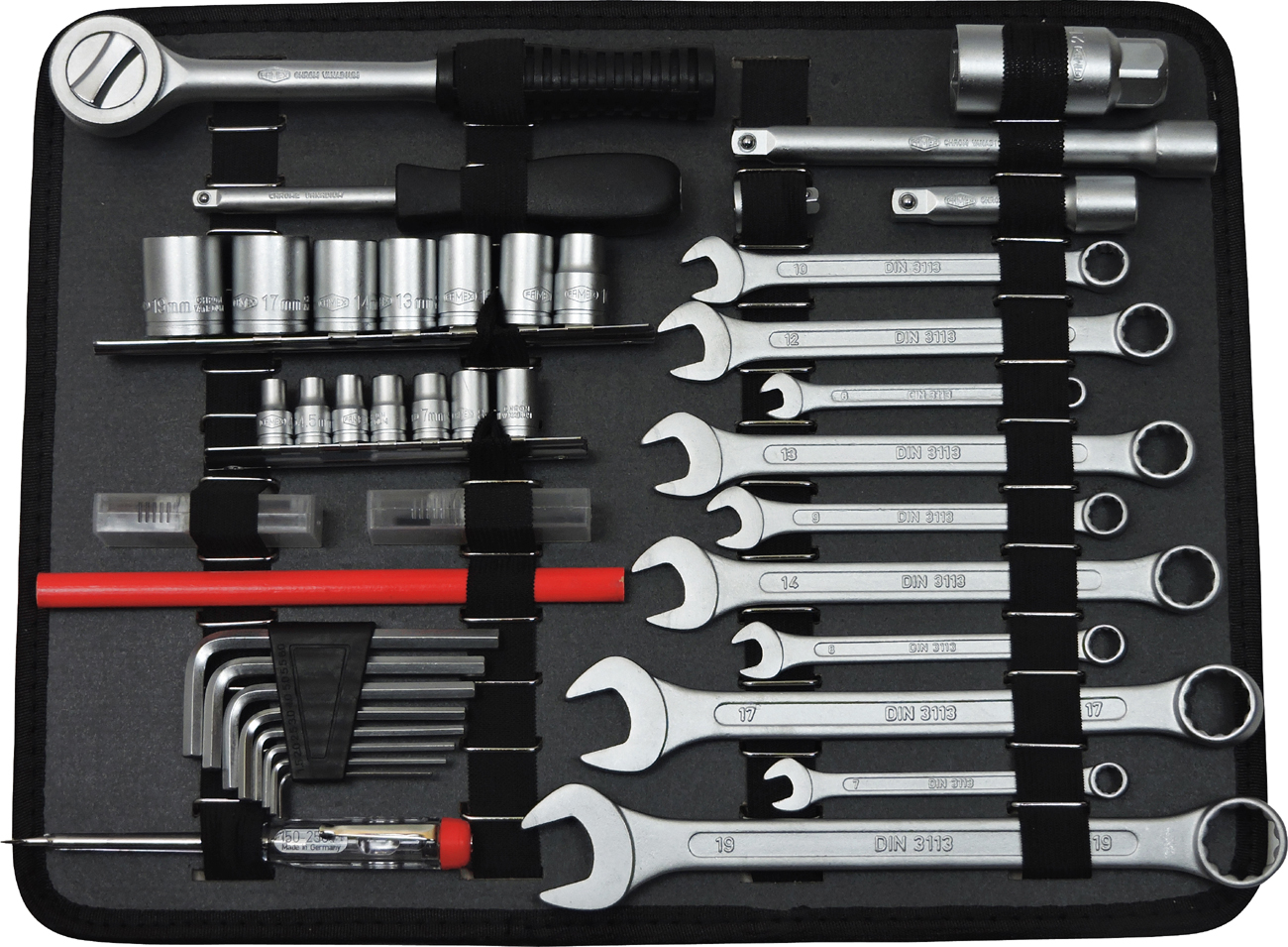 Werkzeuge günstig online kaufen - Werkzeug Werkzeugkoffer gefüllt 130-tlg 115-/insgesamt FAMEX mit 758-63