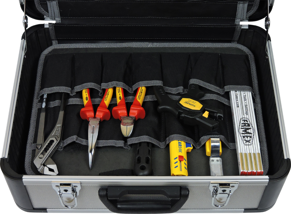 Werkzeuge günstig - online FAMEX Werkzeugkoffer kaufen 436-10 Elektriker Alu