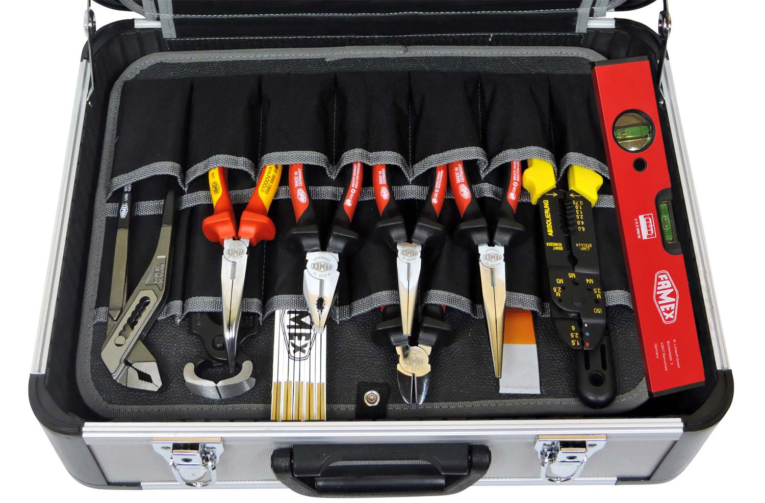 Werkzeuge günstig online kaufen - FAMEX 418-18 Profi Alu Werkzeugkoffer -  Komplettset mit Steckschlüsselsatz