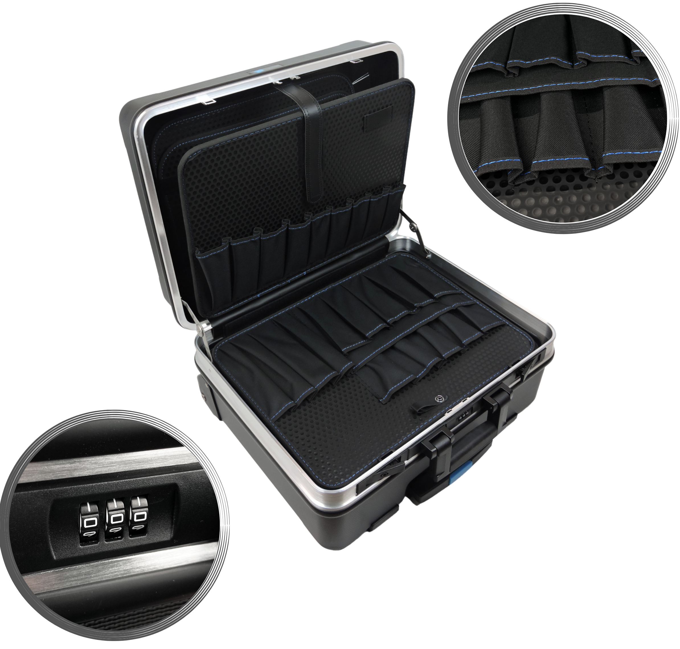 ABS Schalenkoffer Set FAMEX online Werkzeuge - Werkzeugkoffer Werkzeug in Steckschlüsselsatz günstig - Profi und Trolley mit 604-18 kaufen 36L