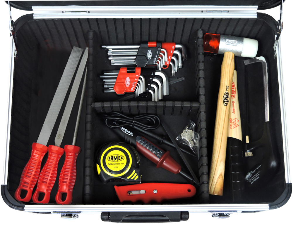 kaufen FAMEX Top-Werkzeugbestückung Profi - 418-88 mit Werkzeugkoffer günstig online Werkzeuge