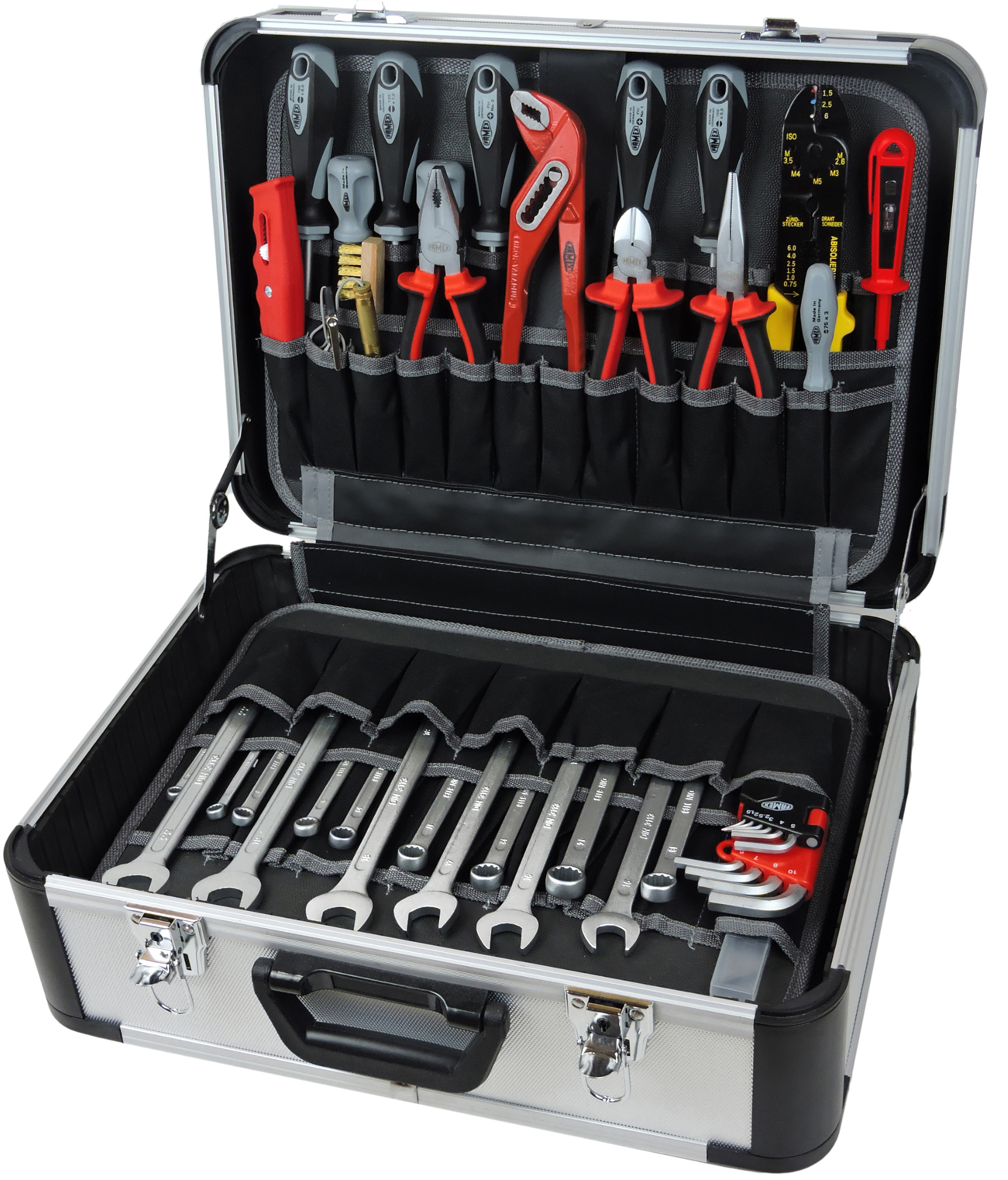 423-47 Werkzeug Werkzeuge Steckschlüsselsatz Werkzeugkoffer FAMEX - und kaufen gefüllt online günstig mit