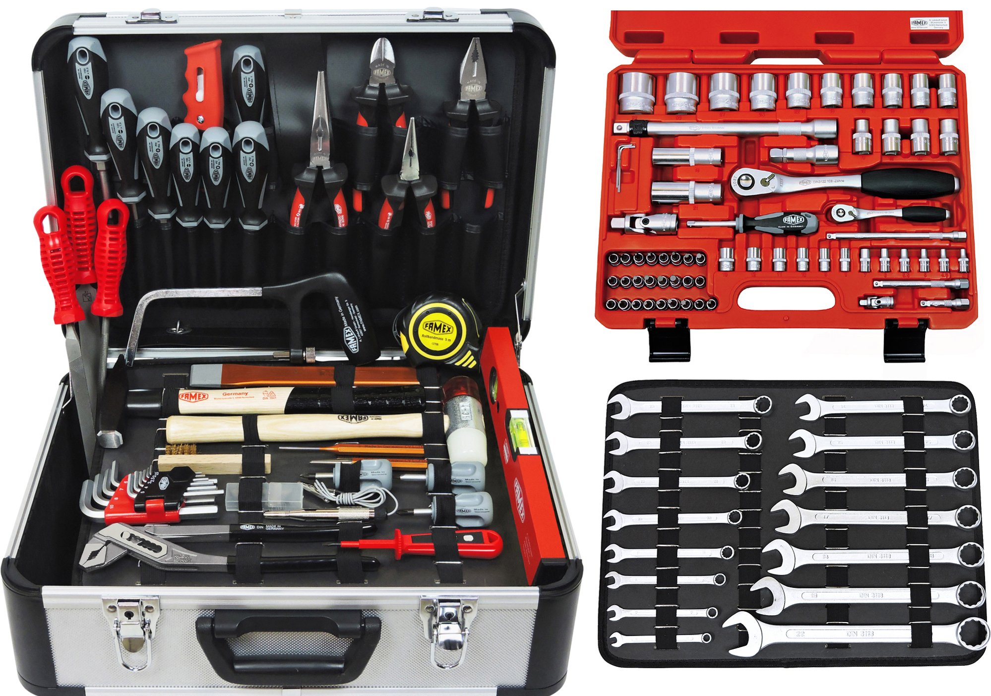 - kaufen günstig 720-21 Werkzeuge Werkzeugkoffer-Komplettset FAMEX mit Steckschlüsselsatz Top-Werkzeugbestückung Mechaniker online und
