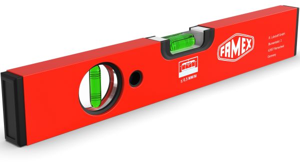 FAMEX 12786 Spirit level PRO with 2 vials