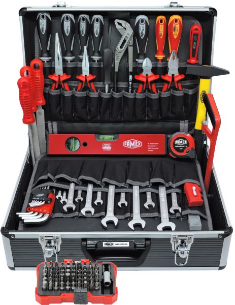 FAMEX 449-93 Professional tool case filled with tool set