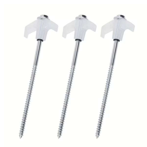 FAMEX 24x schraubbare Zeltheringe, leuchtend, aus robustem Stahl–Mit Gewinde für Camping, Zelte & Outdoor