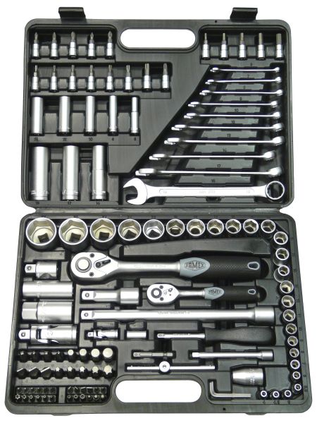FAMEX 568-45 Mechaniker-Steckschlüsselsatz, 120-teilig