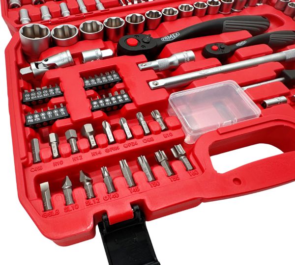 FAMEX 440-23 Professional aluminum tool case with socket set