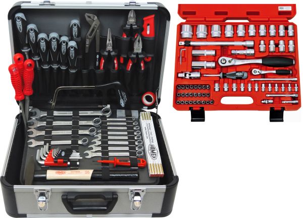 Qualität, kaufen Werkzeugkoffer High-End mit - Komplettset Werkzeuge online 66-teiligem 728-14 Steckschlüsselsatz FAMEX günstig