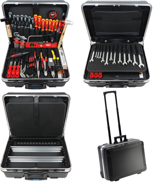Werkzeuge günstig online kaufen - FAMEX 604-89 Trolley ABS Werkzeugkoffer  mit Werkzeug in High-End Qualität