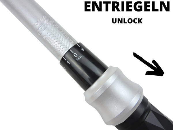 Entriegeln des Drehrings