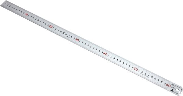 Shinwa 13137 Stainless steel ruler 60 cm - by FAMEX 12525