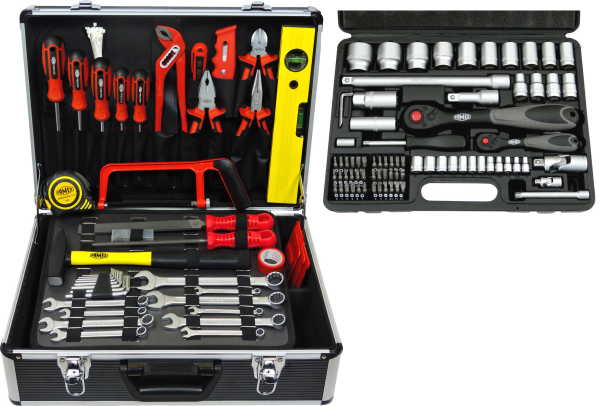 mit und - Werkzeug Steckschlüsselsatz Werkzeugkoffer günstig Werkzeuge kaufen 744-48 FAMEX bestückt online