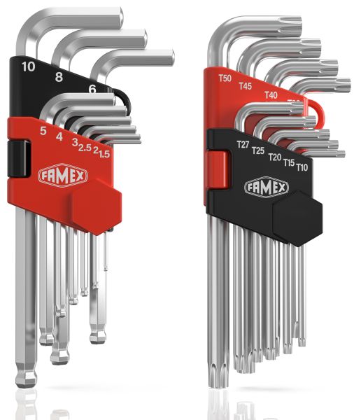 FAMEX 10790 Key Wrench Set, 18-pcs